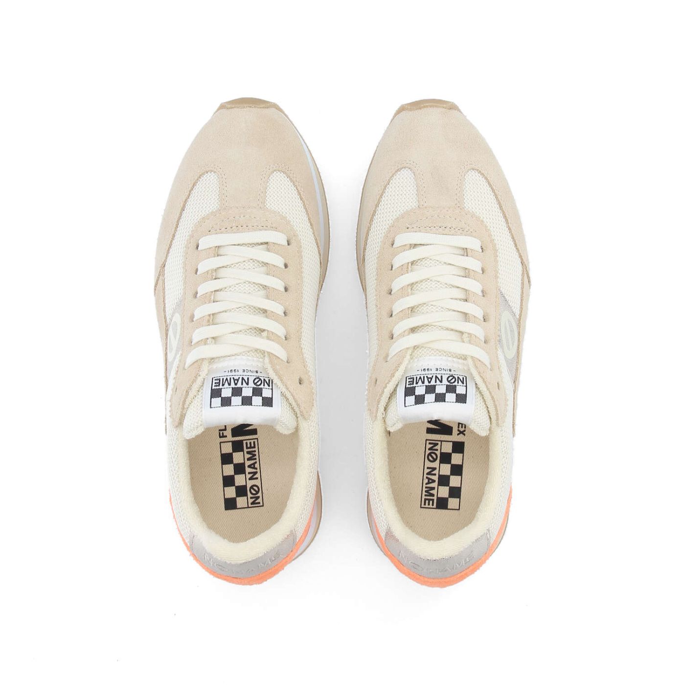 FLEX M JOGGER W - SUEDE/SDE/KNIT - ORANGE/BEIGE/BLANC CASSE